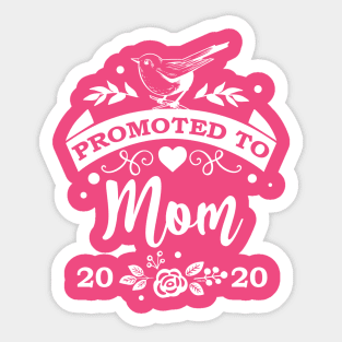 Promoted to Mom 2020 Sticker